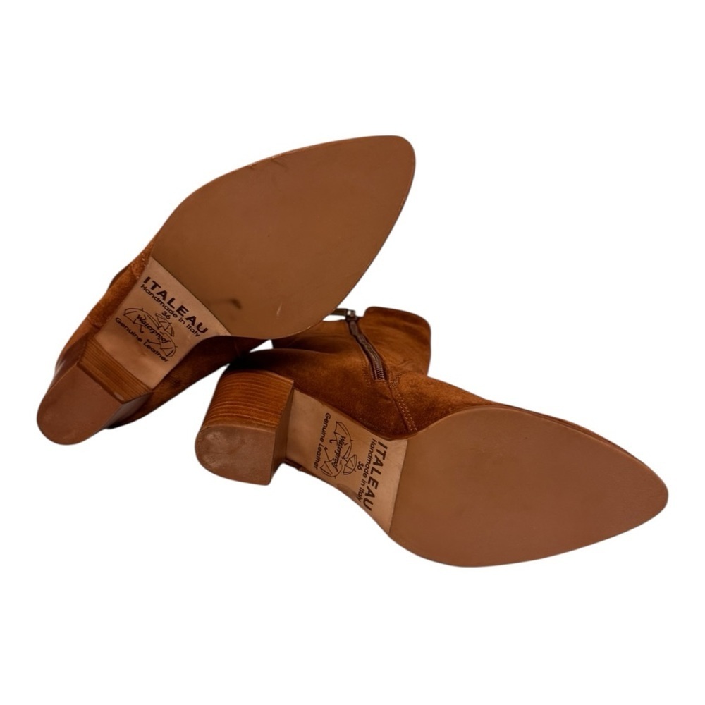 Italeau Posey Heeled Boot in Waterproof Suede NIB - Picture 6 of 7